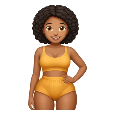Black girl big bottom  sticker