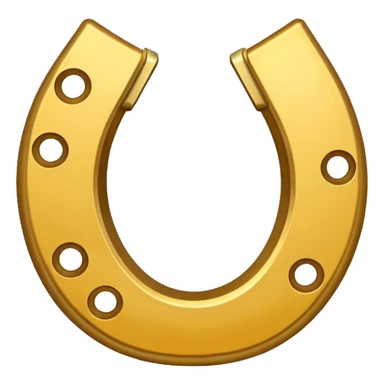 golden horse shoe sticker