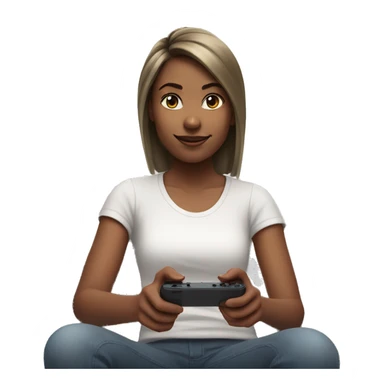 Self care girl playing nintendo switch sticker