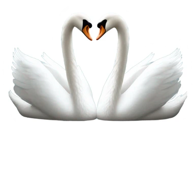 Swan couple love sticker