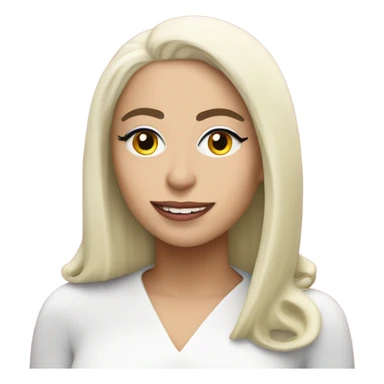 Lady Gaga with a chat bubble that says “Fahier” sticker