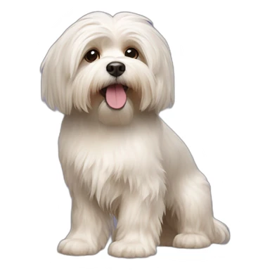 Dog havanese full height sticker