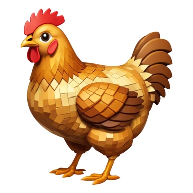 roasted chicken inspired by Minecraft sticker
