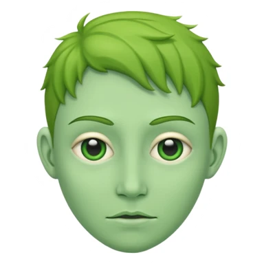 A green person sticker