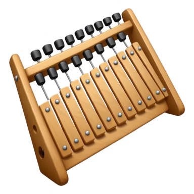 wooden glockenspiel instrument sticker