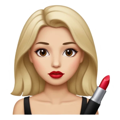 CHEVEUX UN PEU PLUS FONCER AVC DU MAQUILLAGE sticker