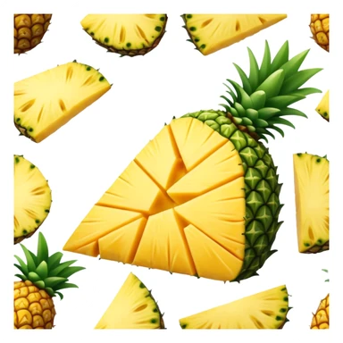 A piece of a pineapple triangle sticker