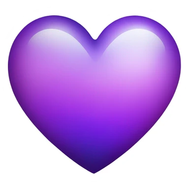 Shiny gradient purple heart  sticker