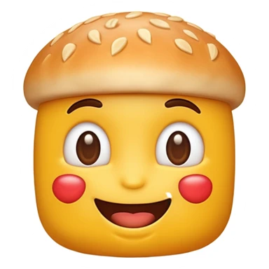 3D emoji symbolizing loyal customer, trust and commitment, food theme, cute and modern, soft lighting, glossy, isolated, no background
 sticker