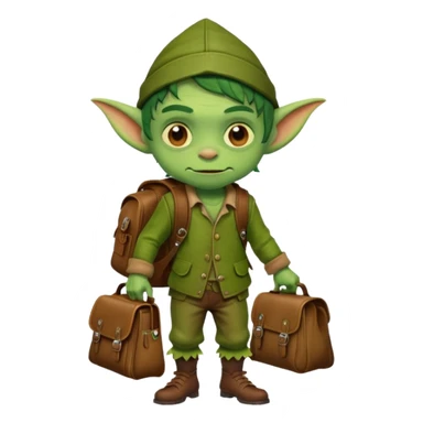 Goblin kid school  bag  sticker