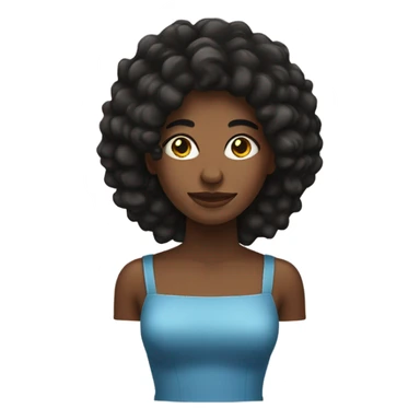Mulher negra cabelo cacheado loiro  sticker