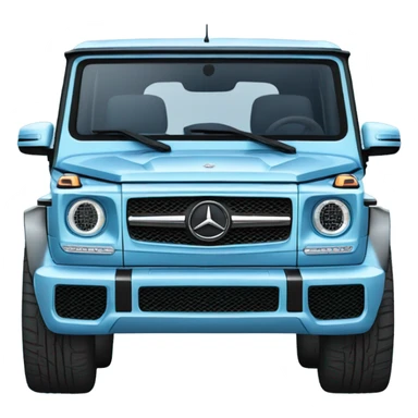 Light blue Mercedes G wagon sticker