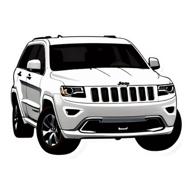 Black Jeep grand Cherokee  sticker
