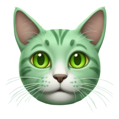 Marijuana happy green cat sticker