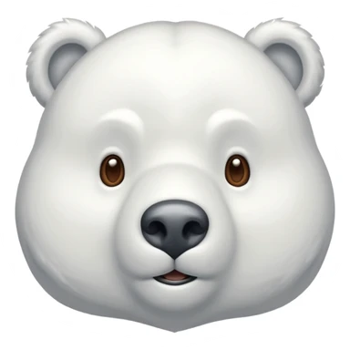 un ours polaire cagoulé sticker