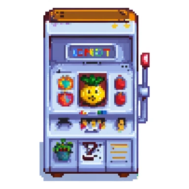 slot machine emoji pixel art sticker