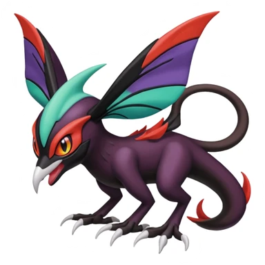 Meloetta-Darkrai-Noivern-Pokémon-Fakémon-creature sticker