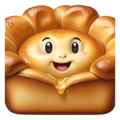 Cinematic Realistic Yorkshire Pudding Dish Emoji, showcasing a light, airy, golden puff with a crispy exterior rendered with lifelike detail and soft natural lighting that accentuates its classic appeal. sticker