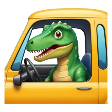 office dinosaur in a cab sticker
