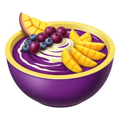 Açai bowl mango sticker