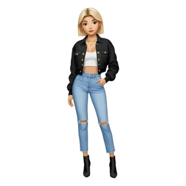 Hailey bieber en voyant tout le corps  sticker