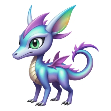 Badass edgy cool realistic Meloetta-Sergal-Cresselia-Palkia-Spyro-Fakémon-creature-hybrid sticker