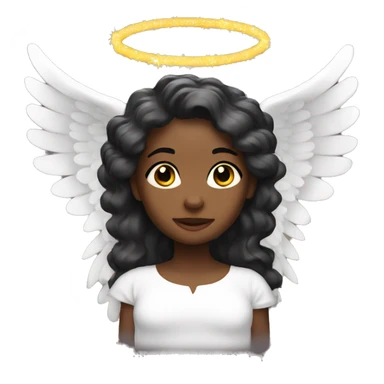 Black Christmas angels  sticker