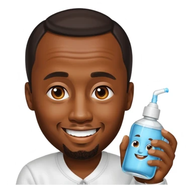 P Diddy with baby oil  sticker