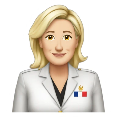 Marine le Pen en Afrique sticker