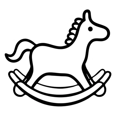 rocking horse toy sticker