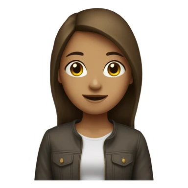 Brown hair girl spending money sticker