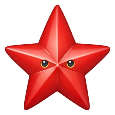 red christmas star sticker