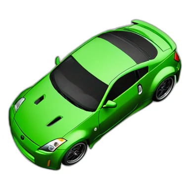 350z drift tuning green sticker
