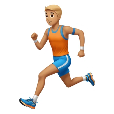 Treino de corrida sticker