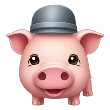 cochon avec une kippa sticker