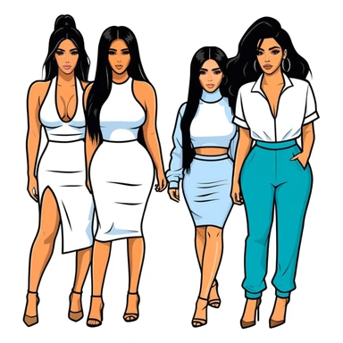 Kim Kardashian, Kylie Jenner, Tefi, Leila Hormozi, Codie Sanchez, Dan Fleyshman, Josh King 'JetSet' Madrid - Iman Gadzhi vs. Alex Hormozi vs. Sebastian Ghiorghiu Vs Luke Belmar vs Wes Watson Vs Branden Condy vs Grant Cardone  sticker