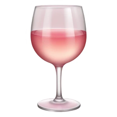 rose wine glass red sticker