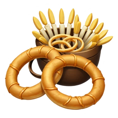 onion ring and potato fries sticker