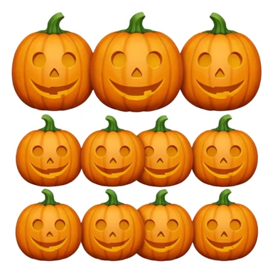 Pumpkin with no face  sticker