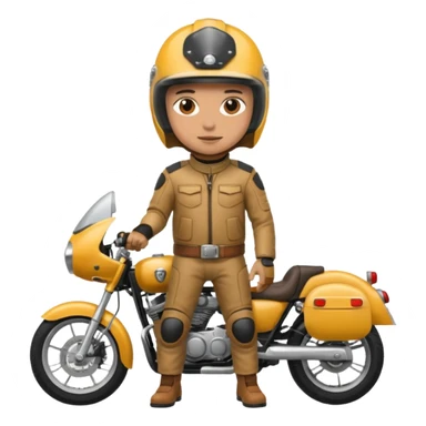 motorcycle human with helmet full body sticker