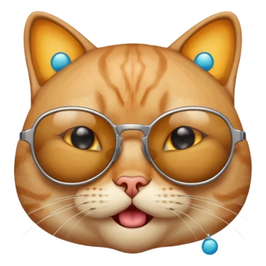 Cat wearing sunglassesCombine the skull with this emoji 😰 sticker