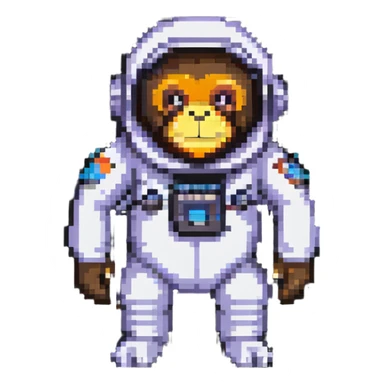 ape in a spacesuit sticker