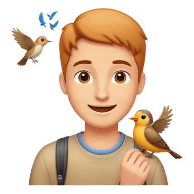 bird chirping to a kind act of kindness to other sticker