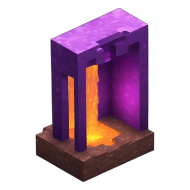 minecraft nether portal sticker