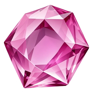 Pink crystal sticker