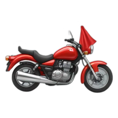 quelqu'un sur une moto avec le drapeau du Maroc derrière sticker