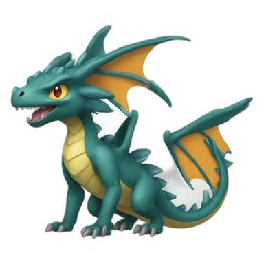 Dracofeu pokémon  sticker