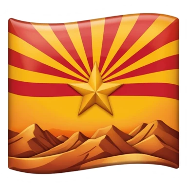 arizona flag sticker