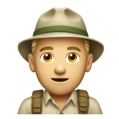 timid White South African safari guide sticker