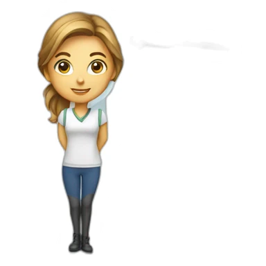 wind energy girl sticker